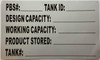 PBS# tank ID tank data Information PBS# tank ID tank data Information