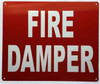 FIRE DAMPER Dob Sign