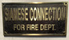 Cast Aluminum - cast bronze color/cast brass color Buildign Sign