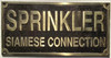 Cast Aluminum - cast bronze color/cast brass color Sign