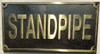 Cast Aluminum - cast bronze color/cast brass color Hotel Sign
