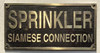 Cast Aluminum - cast bronze color/cast brass color Buildign Sign