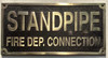 Cast Aluminum - cast bronze color/cast brass color Sign