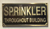 Cast Aluminum - cast bronze color/cast brass color Hotel Sign