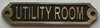 Cast Aluminum Utility room Buildign Sign Cast Aluminum Utility room Buildign Sign