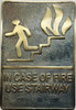 Cast Aluminum IN CASE OF FIRE USE STAIRWAY Cast Aluminum IN CASE OF FIRE USE STAIRWAY