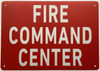 Fire Command Center Fire Deparment Sign