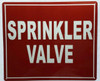 SPRINKLER VALVE Sign SPRINKLER VALVE Sign