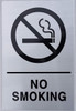 NYC NO Smoking   Silver Sign NYC NO Smoking   Silver Sign