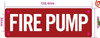 FIRE PUMP Sign FIRE PUMP Sign