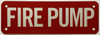 FIRE PUMP Safety Sign FIRE PUMP Safety Sign