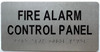 FIRE ALARM CONTROL PANEL Raised letters & Grade 2 Braille - Includes Red Adhesive pad for Easy Installation Sign