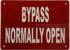 Bypass normally open Sign Bypass normally open Sign