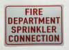 Fire Department Sprinkler Connection Fire Deparment Sign Fire Department Sprinkler Connection Fire Deparment Sign
