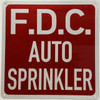 FDC auto sprinkler Hotel Sign FDC auto sprinkler Hotel Sign
