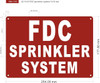 FDC sprinkler system/FIRE DEPARTMENT CONNECTION SPRINKLER SYSTEM Sign FDC sprinkler system/FIRE DEPARTMENT CONNECTION SPRINKLER SYSTEM Sign