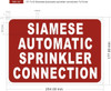 Siamese Automatic Sprinkler Connection Sign Siamese Automatic Sprinkler Connection Sign