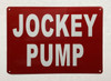 Jockey pump Safety Sign Jockey pump Safety Sign