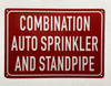 Combination auto sprinkler and standpipe Hotel Sign Combination auto sprinkler and standpipe Hotel Sign