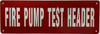 Fire pump test header Fire pump test header