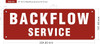 Backflow service Sign