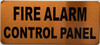 FIRE ALARM CONTROL PANEL Fire Deparment Sign FIRE ALARM CONTROL PANEL Fire Deparment Sign