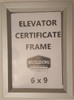 Elevator Inspection Certificate Frame 6 x 9Hotel Sign Elevator Inspection Certificate Frame 6 x 9Hotel Sign