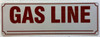 GAS LINE Safety Sign