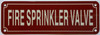 FIRE SPRINKLER VALVE Sign