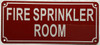 FIRE SPRINKLER ROOM Hotel Sign