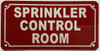Sprinkler control room Sign