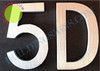 Apartment Number 5D Fire Deparment Sign