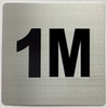 Apartment number 1M Sign
