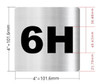 Apartment number 6H Hotel Sign