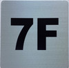 Apartment number 7F Fire Deparment Sign