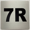 Apartment number 7R Sign