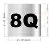 Apartment number 8Q Hotel Sign