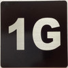 Apartment number 1G Sign