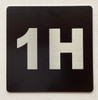 Apartment number 1H Fire Deparment Sign