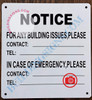 Building Contact Information  Signage
