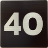 Apartment number 4O Sign