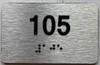 ADA APARTMENT NUMBER 105 SIGN
