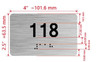HOTEL DIRECTIONAL SIGN APARTMENT NUMBER 118