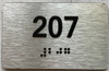 HOTEL ADA APARTMENT NUMBER 207 SIGN
