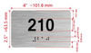 HOTEL DIRECTIONAL SIGN APARTMENT NUMBER 210