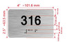 HOTEL DIRECTIONAL SIGN APARTMENT NUMBER 316 HOTEL DIRECTIONAL SIGN APARTMENT NUMBER 316