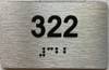 ADA APARTMENT NUMBER 322 SIGN