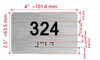 HOTEL DIRECTIONAL SIGN APARTMENT NUMBER 324