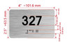 HOTEL DIRECTIONAL SIGN APARTMENT NUMBER 327