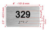 HOTEL DIRECTIONAL SIGN APARTMENT NUMBER 329